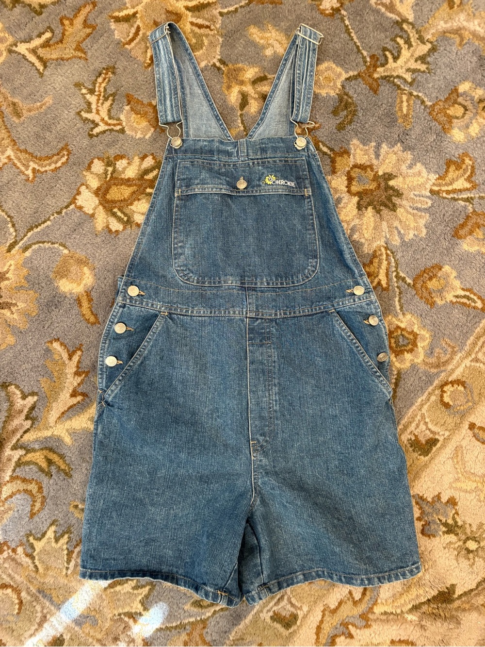 Vintage Cherokee Denim Short Overalls